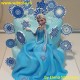 Flakes18zu Elsa cu fulgi de nea imagine comestibila din icing 20x15cm